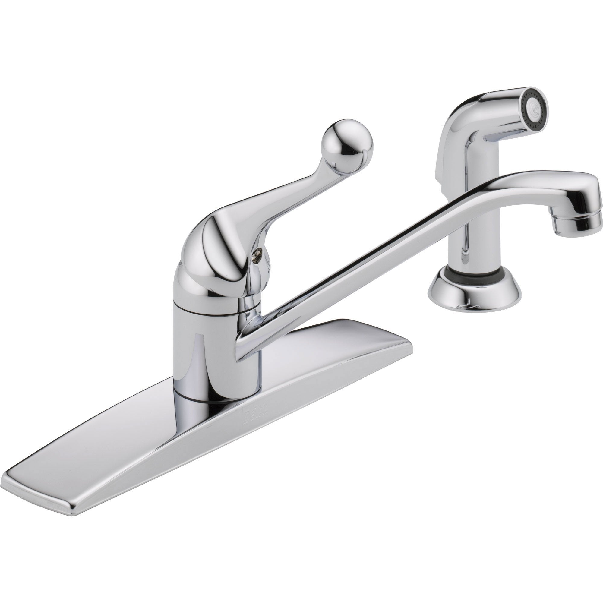 Delta Classic Single Handle Side Sprayer Kitchen Faucet in Chrome Finish 610442