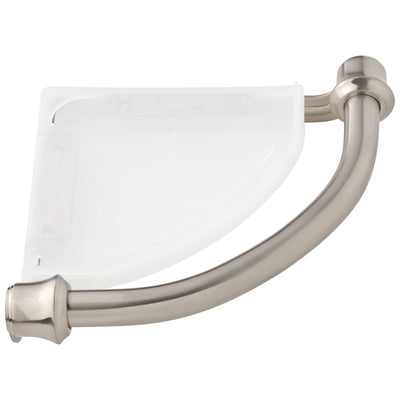 Delta Bath Safety Stainless Steel Finish DELUXE Accessory Set Includes: 18" and 36" Single Grab Bar, Corner Shelf, TP Holder, 24" Double Bar D10121AP