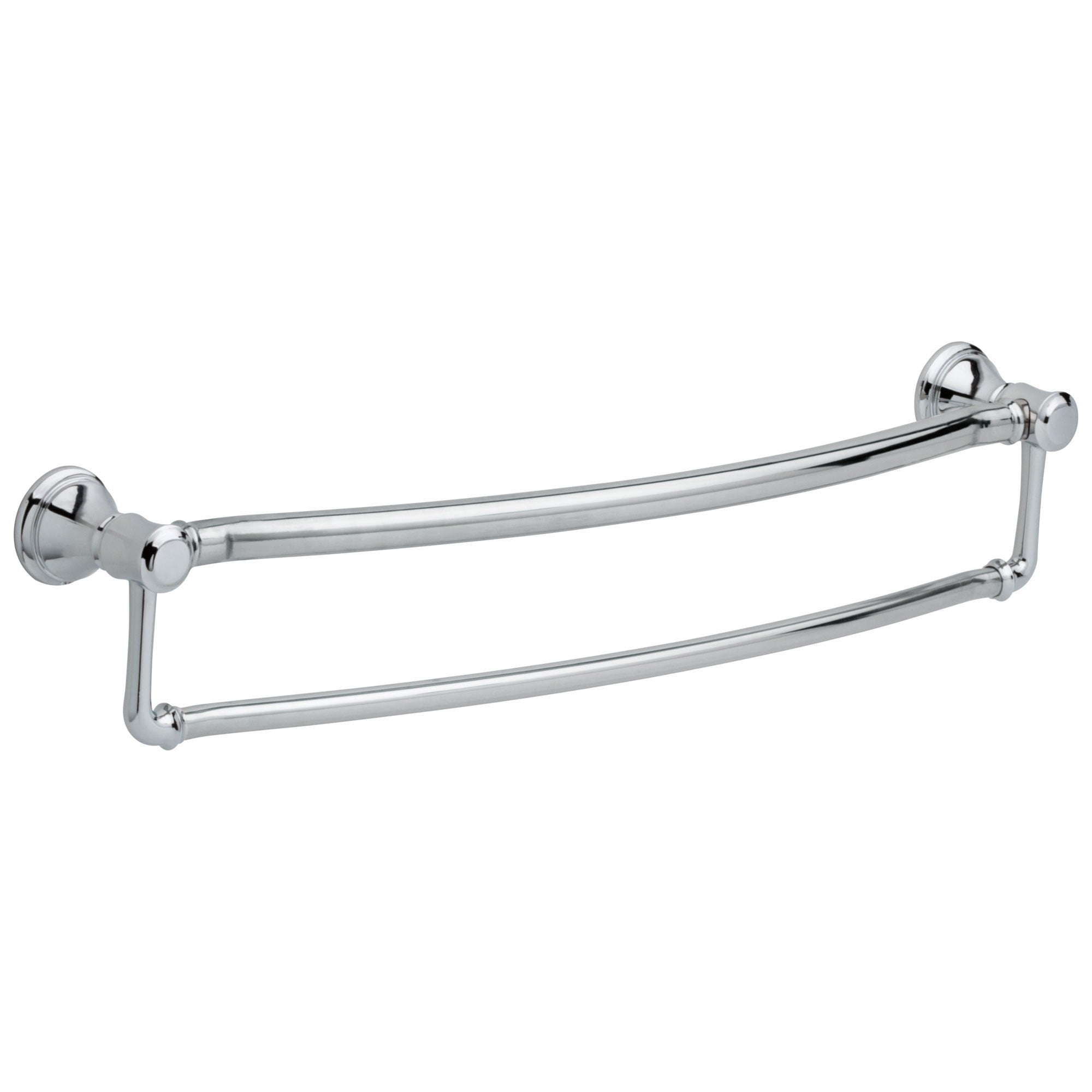 Delta Bath Safety Collection Chrome Finish Traditional Style Dual 24" Towel Bar with Assist Grab Bar D41319