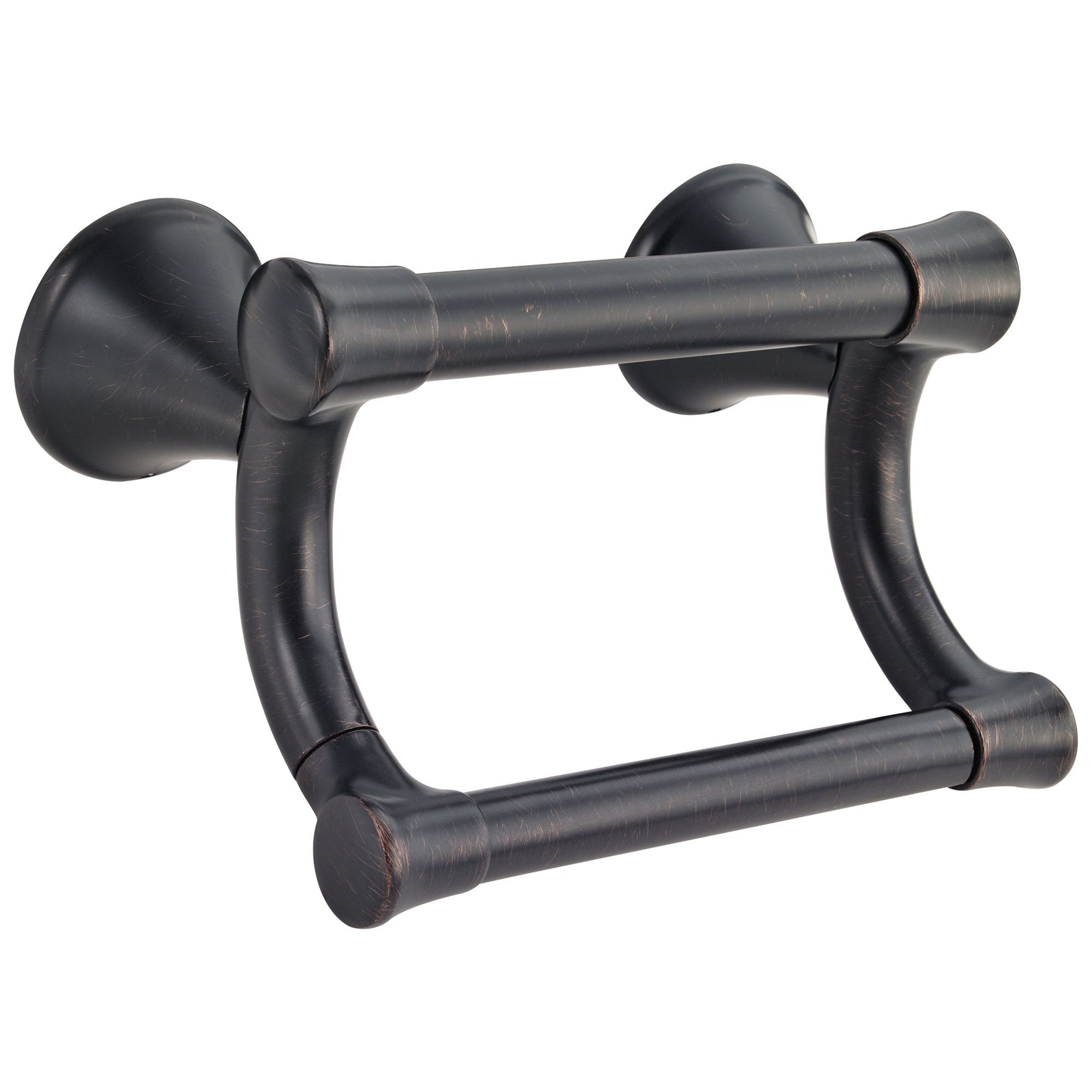 Delta Bath Safety Collection Venetian Bronze Finish Transitional Style Toilet Tissue Paper Holder with Assist Grab Bar D41450RB