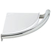 Delta Bath Safety Collection Chrome Finish Contemporary Corner Shower Shelf with Assist Grab Bar D41516