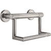 Delta Bath Safety Collection Stainless Steel Finish Contemporary Toilet Tissue Paper Holder with Grab Assist Bar D41550SS