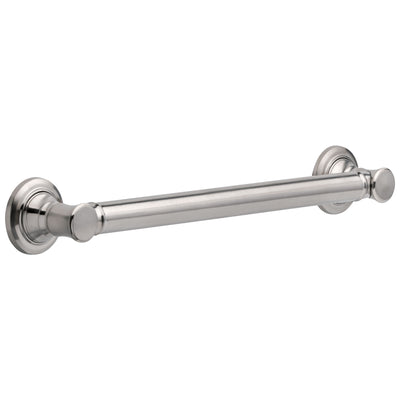 Delta Bath Safety Stainless Steel Finish BASICS Accessory Set Includes: 18" Grab Bar, Corner Shower Shelf, Paper Holder with Assist Grab Bar D10120AP