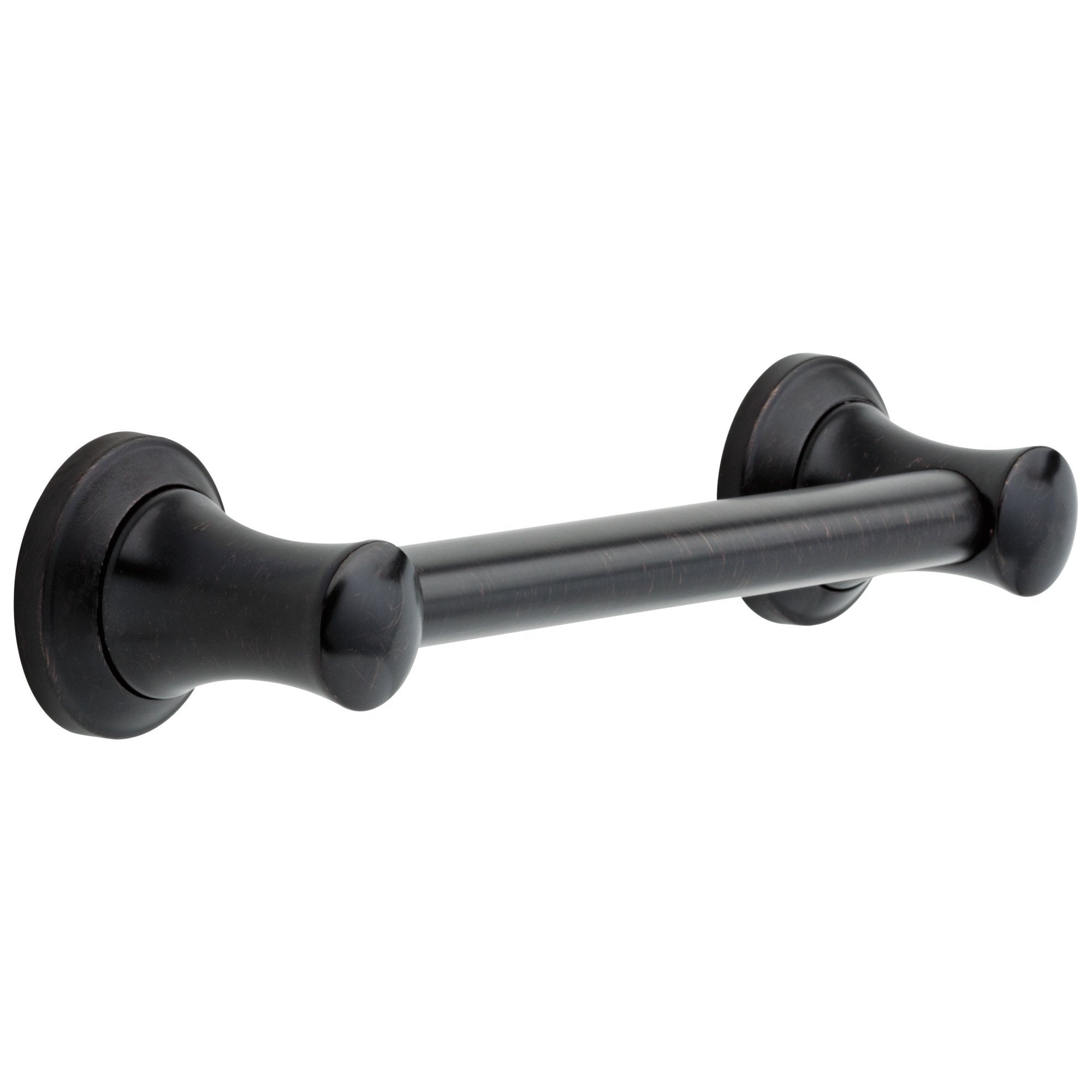 Delta Bath Safety Collection Venetian Bronze Finish Transitional Style Decorative ADA Approved 12-inch Short Grab Bar for Bathroom or Shower D41712RB