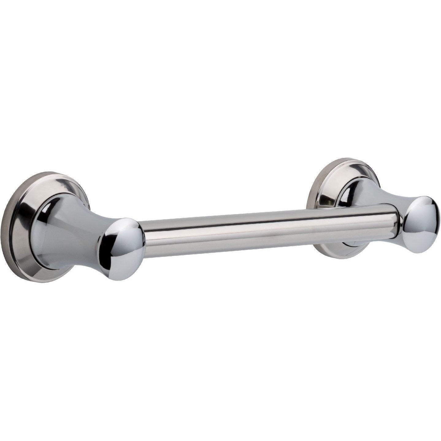 Delta Bath Safety Collection Chrome Finish Transitional Decorative ADA Approved Sturdy Wall Mount 12" Grab Bar D41712