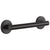 Delta Bath Safety Collection Matte Black Finish Contemporary Wall Mounted Decorative Bathroom ADA Approved Short 12" Grab Bar D41812BL