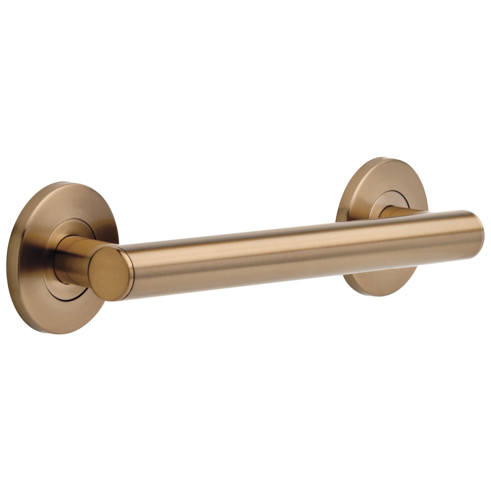 Delta Bath Safety Collection Champagne Bronze Finish Contemporary Wall Mounted Decorative Bathroom ADA Approved Short 12" Grab Bar D41812CZ