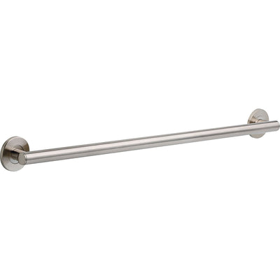 Delta Bath Safety Stainless Steel Finish DELUXE Accessory Set Includes: 18" and 36" Single Grab Bar, Corner Shelf, TP Holder, 24" Double Bar D10113AP