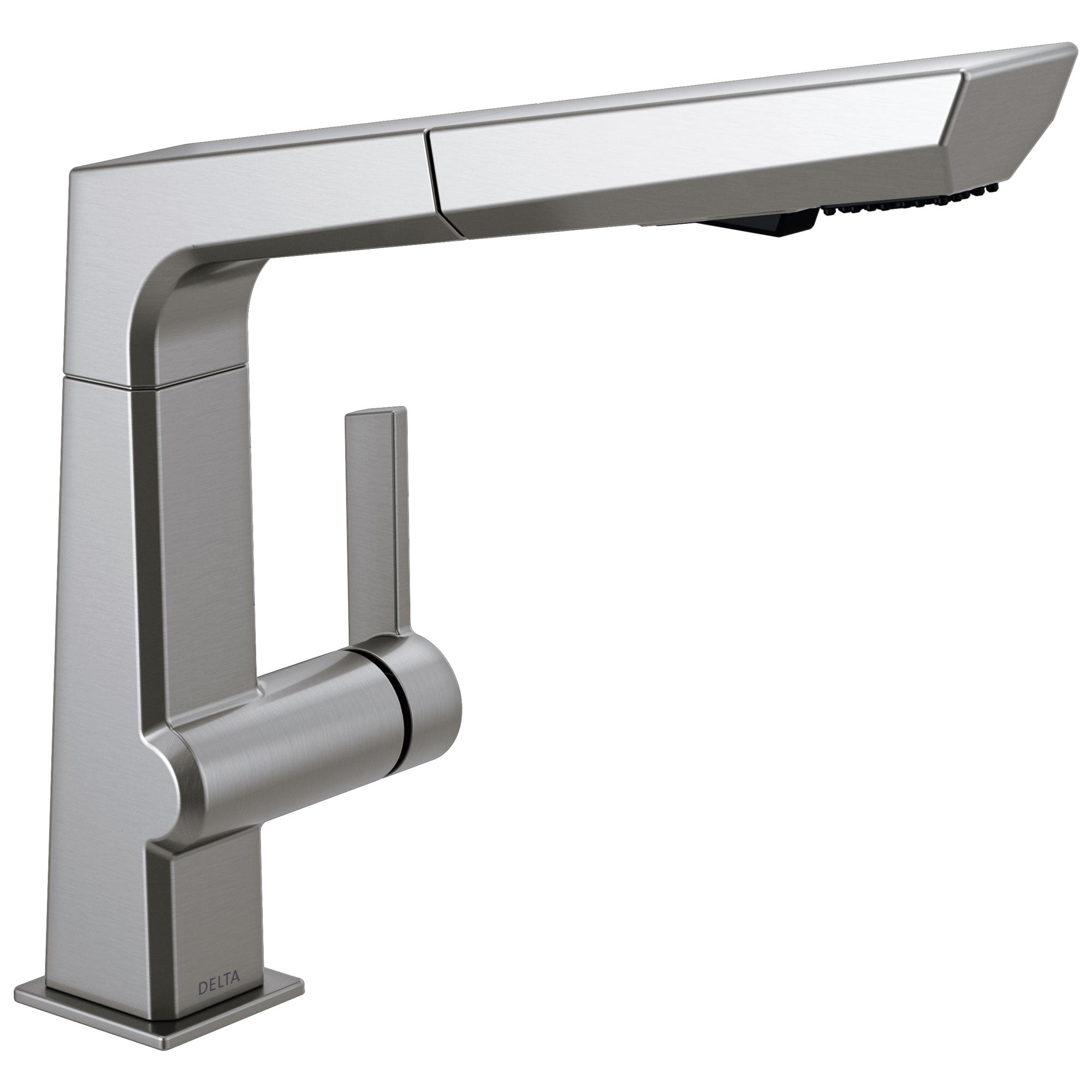 Delta Pivotal Modern Arctic Stainless Steel Finish Single Handle Pull-Out Kitchen Faucet D4193ARDST