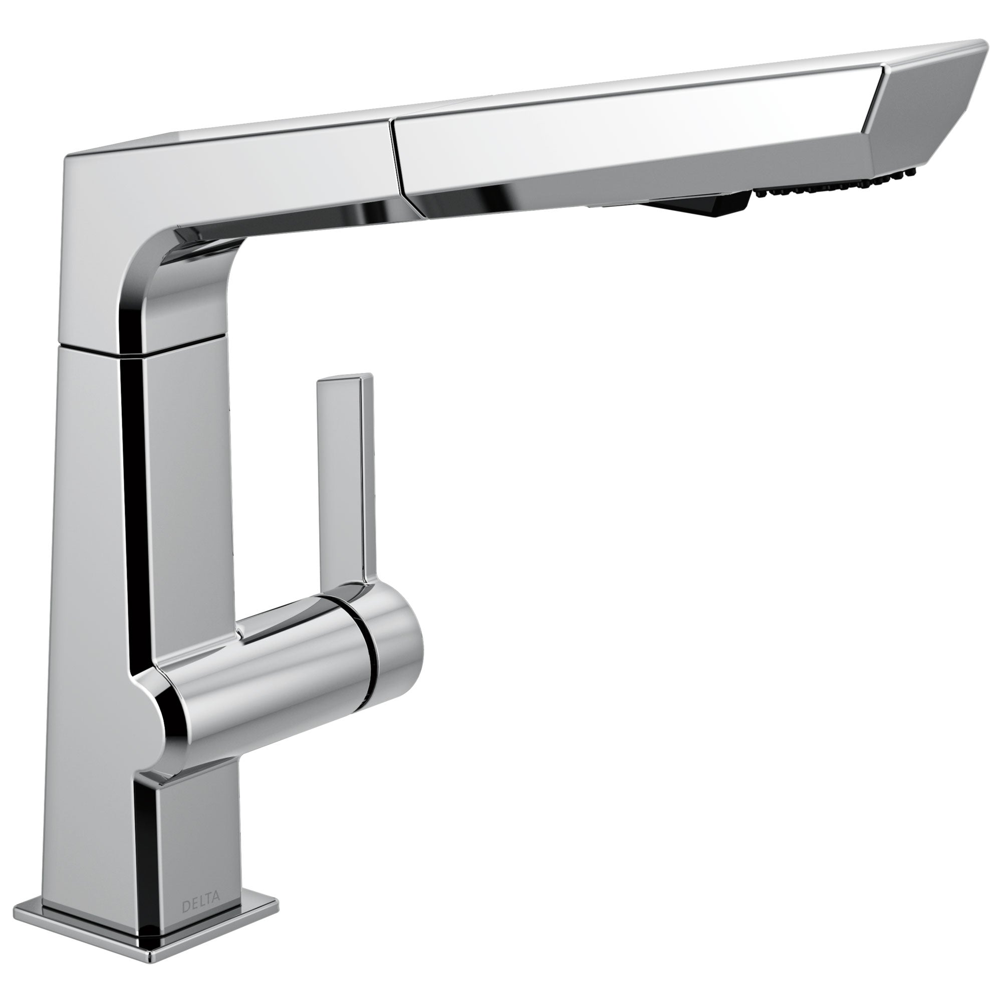 Delta Pivotal Modern Chrome Finish Single Handle Pull Out Kitchen Faucet D4193DST