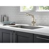 Delta Pivotal Modern Polished Nickel Finish Single Handle Pull Out Kitchen Faucet D4193PNDST