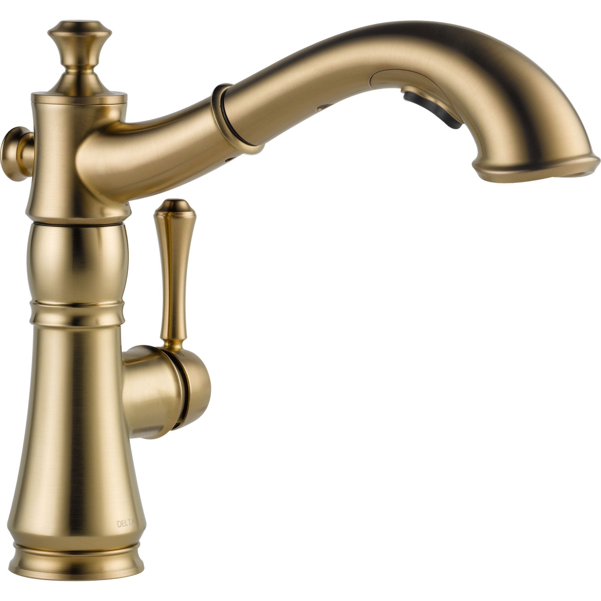 Delta Cassidy Modern Champagne Bronze Pull-Out Sprayer Kitchen Faucet 612368