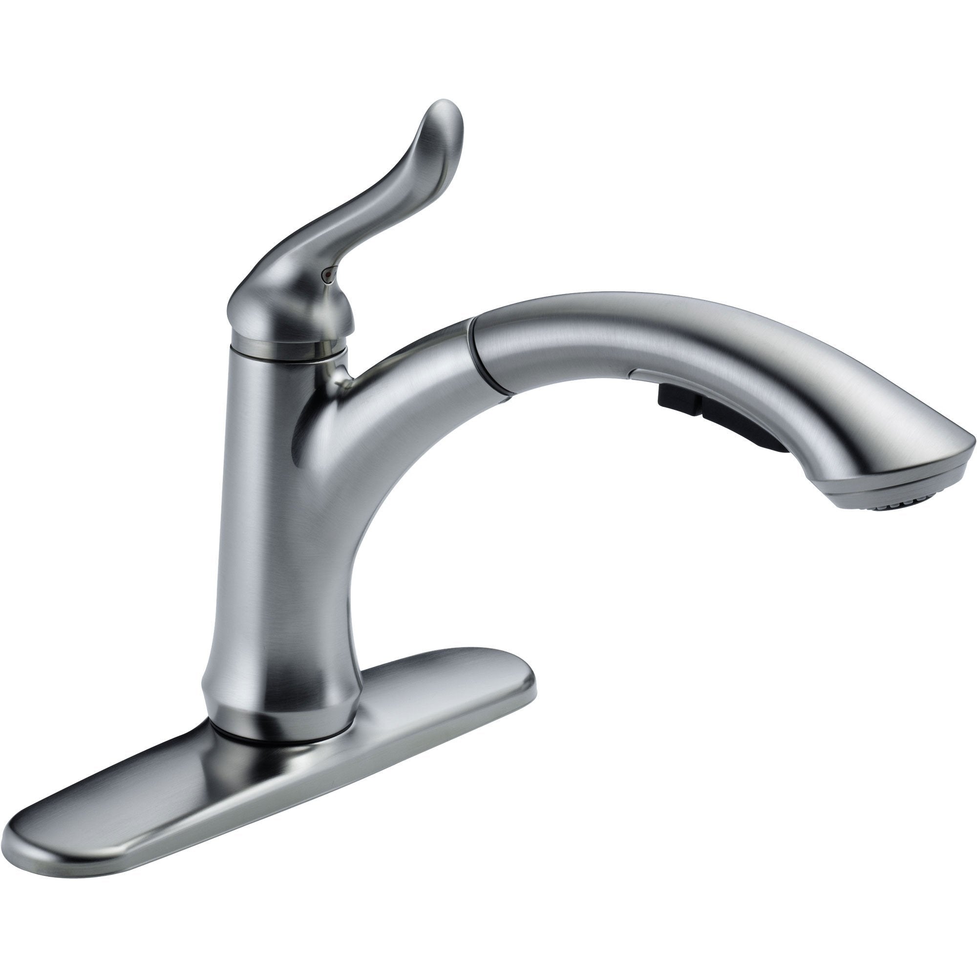 Delta Linden Arctic Stainless Single Handle Pull-Out Spray Kitchen Faucet 610446