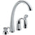Delta Pilar Collection Chrome Finish Single Handle Kitchen Sink Faucet with Sprayer and Soap Dispenser 732737