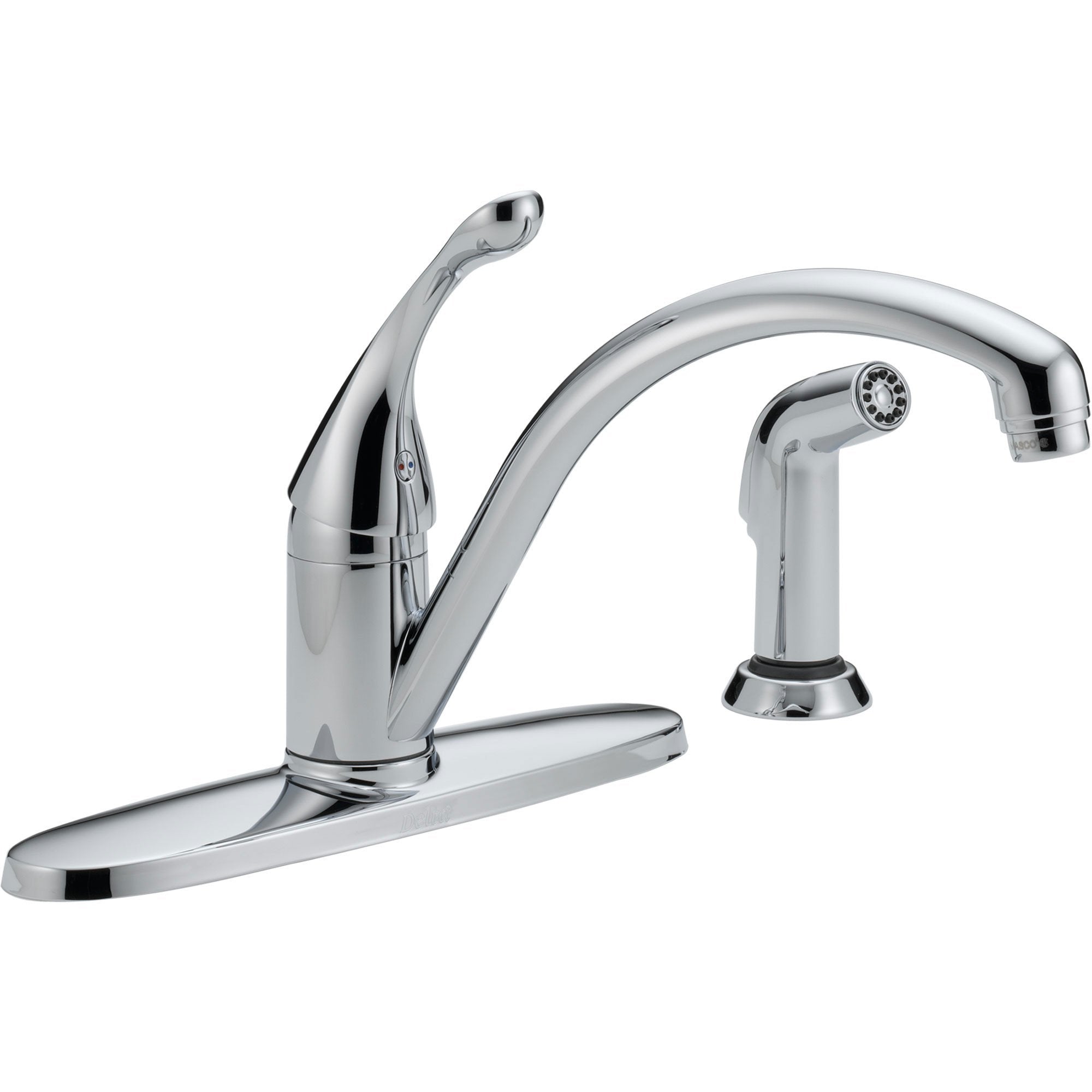 Delta Collins Single Handle Side Sprayer Kitchen Faucet in Chrome 465286