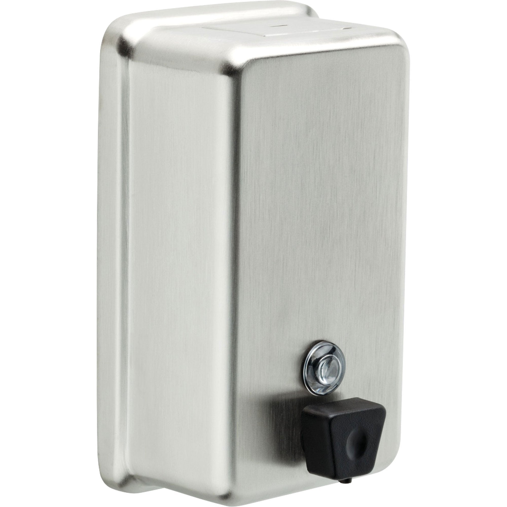 Delta Vertical Wall-Mount Liquid Soap Dispenser in Stainless Finish 572955
