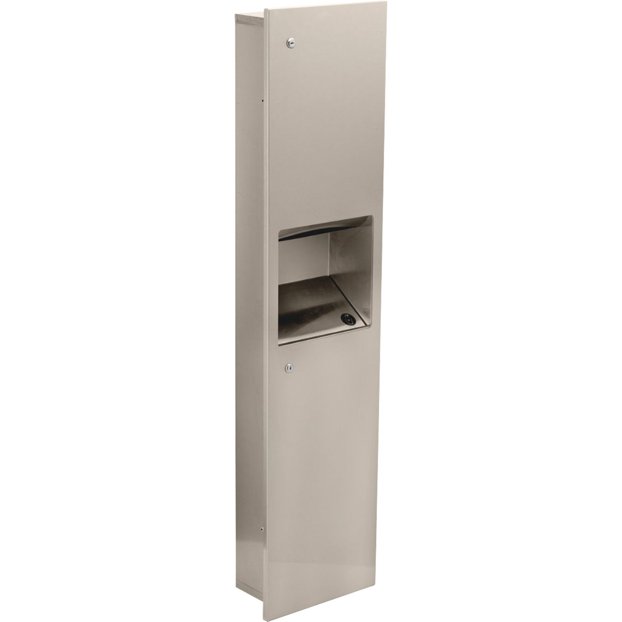 Delta Large Recessed Stainless Steel Towel Dispenser & Waste Receptacle 572967