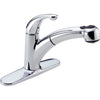 Delta Palo Single Handle Pull-Out Sprayer Kitchen Faucet in Chrome 450409