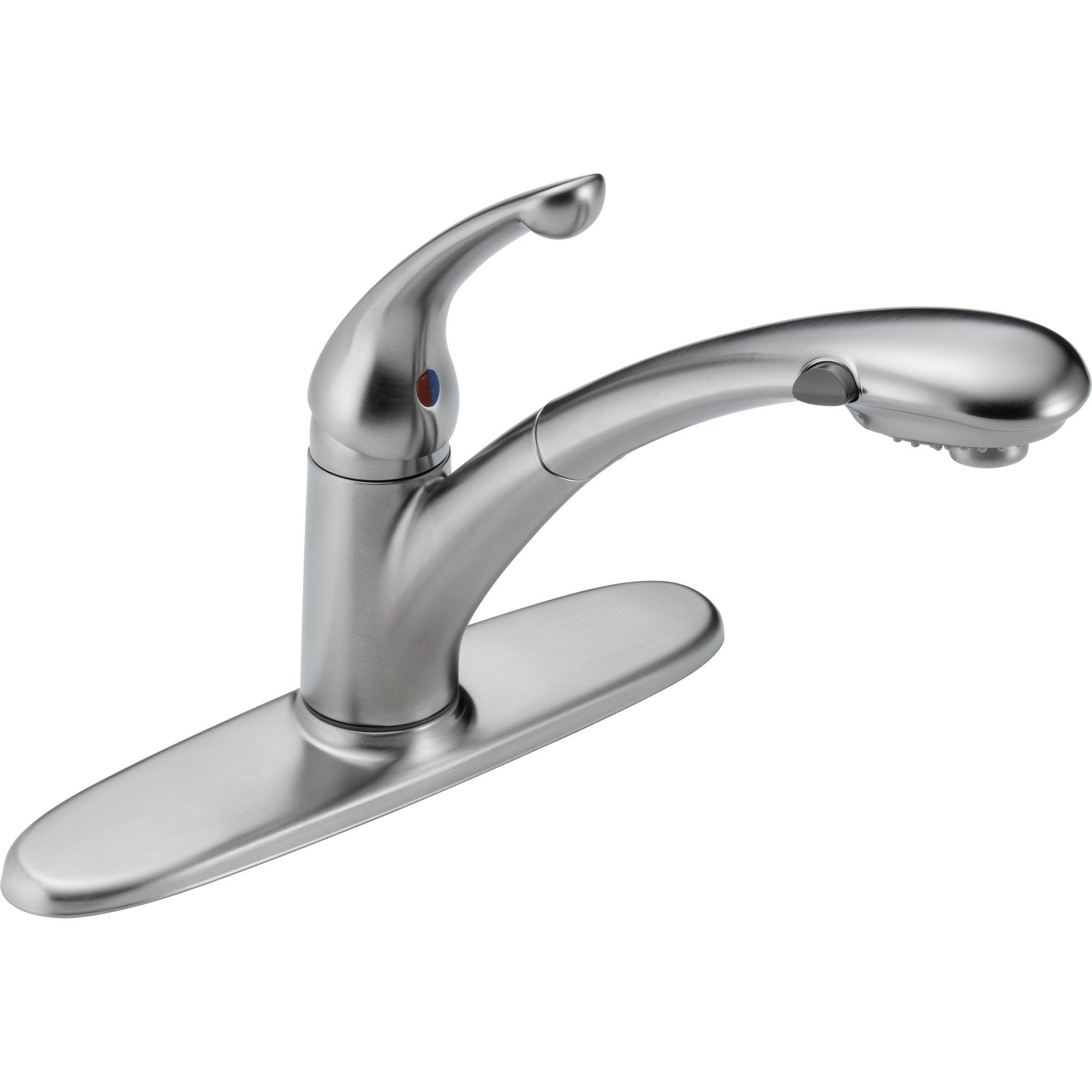 Delta Signature Arctic Stainless Single Handle Pull-Out Kitchen Faucet 525156