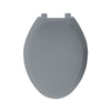 Bemis STA-TITE Slow Close Elongated Closed Front Toilet Seat in Country Grey
