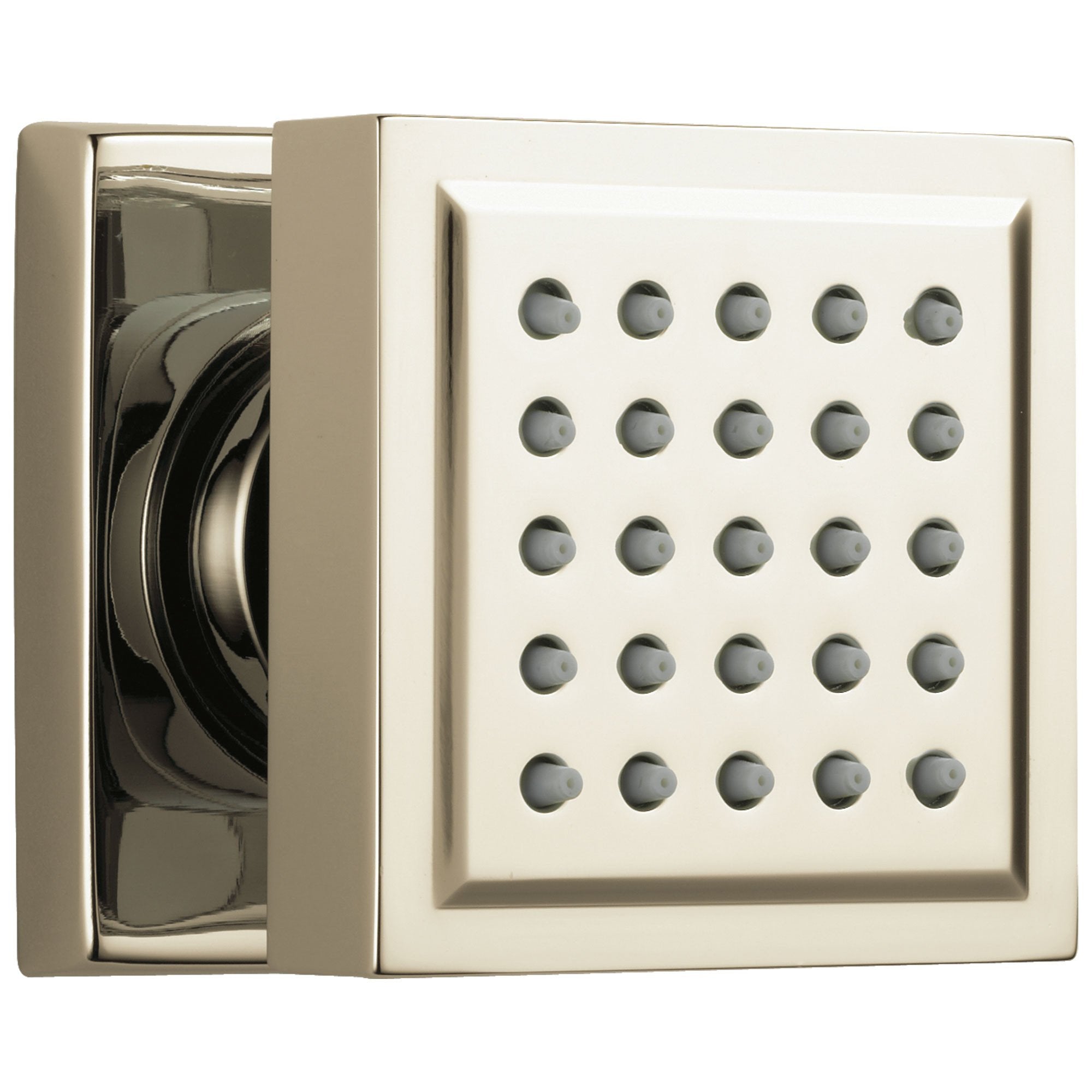 Delta Polished Nickel Finish Wall Surface Mount Modern Square Body Jet Spray D50150PN
