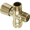 Delta Traditional Polished Brass 3-Way Handshower Shower Diverter 708049