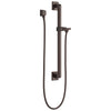 Delta Venetian Bronze Finish Modern Slide Bar / Grab Bar Assembly with Adjustable Mounting Bracket, Square Wall Elbow, and Hose (Requires Hand Spray) D51500RB