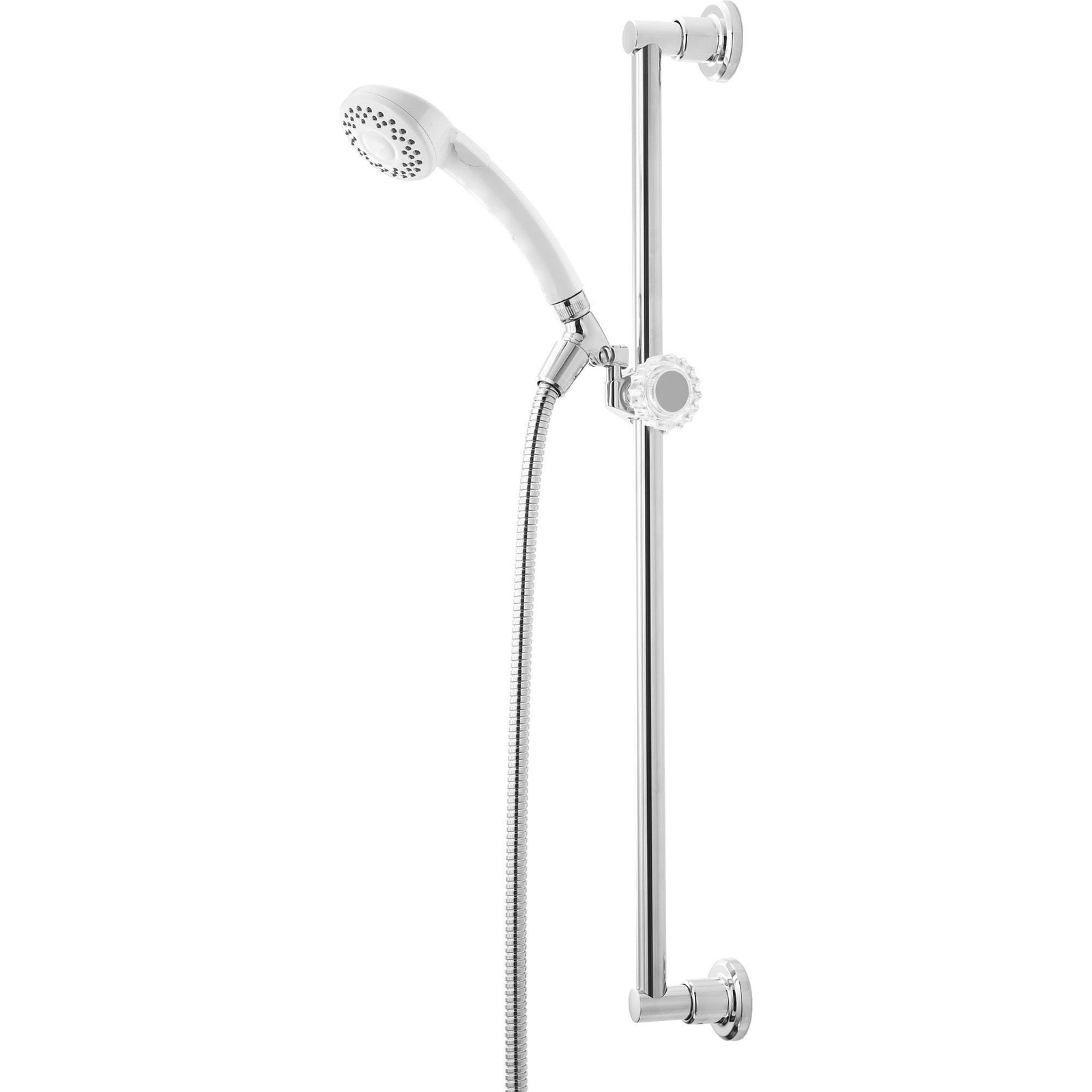 Delta 24-inch 1-Spray White Finish Handshower Faucet with Slide Bar 561083
