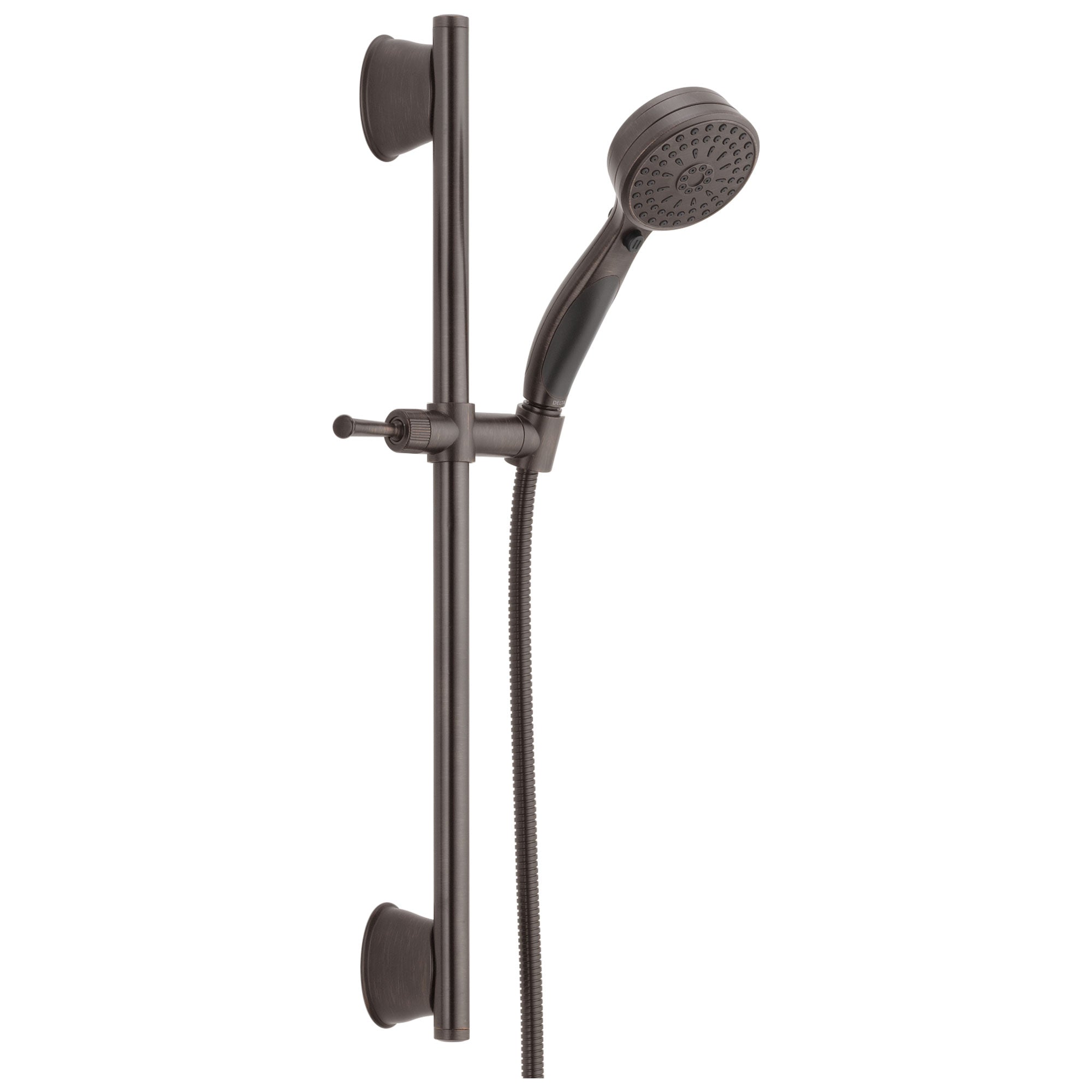 Delta Universal Showering Components Collection Venetian Bronze Finish ActivTouch Hand Held Shower with Slidebar and Hose D51549RB
