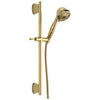 Delta Universal Showering Components Collection Polished Brass Finish Watersense Wall Mount Hand Shower Spray with Slidebar and Hose D51589PB