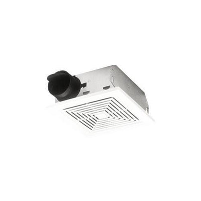 Broan 671 White 70 CFM Ceiling or Wall Mount Bathroom Ventilation Exhaust Fan