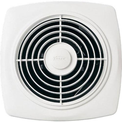 Broan 509 White Square Very Powerful 180 CFM Through Wall Bath Ventilation Fan