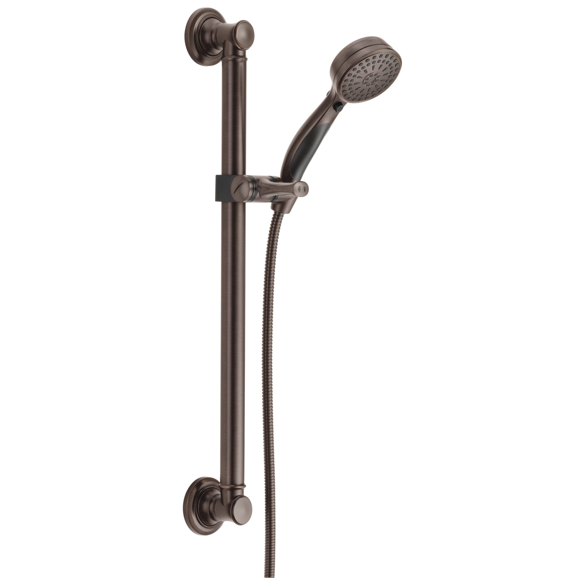Delta Bath Safety Collection Venetian Bronze Finish Decorative Traditional Style ADA Grab Bar Wall Mount Hand Shower Sprayer Kit with Hose D51900RB