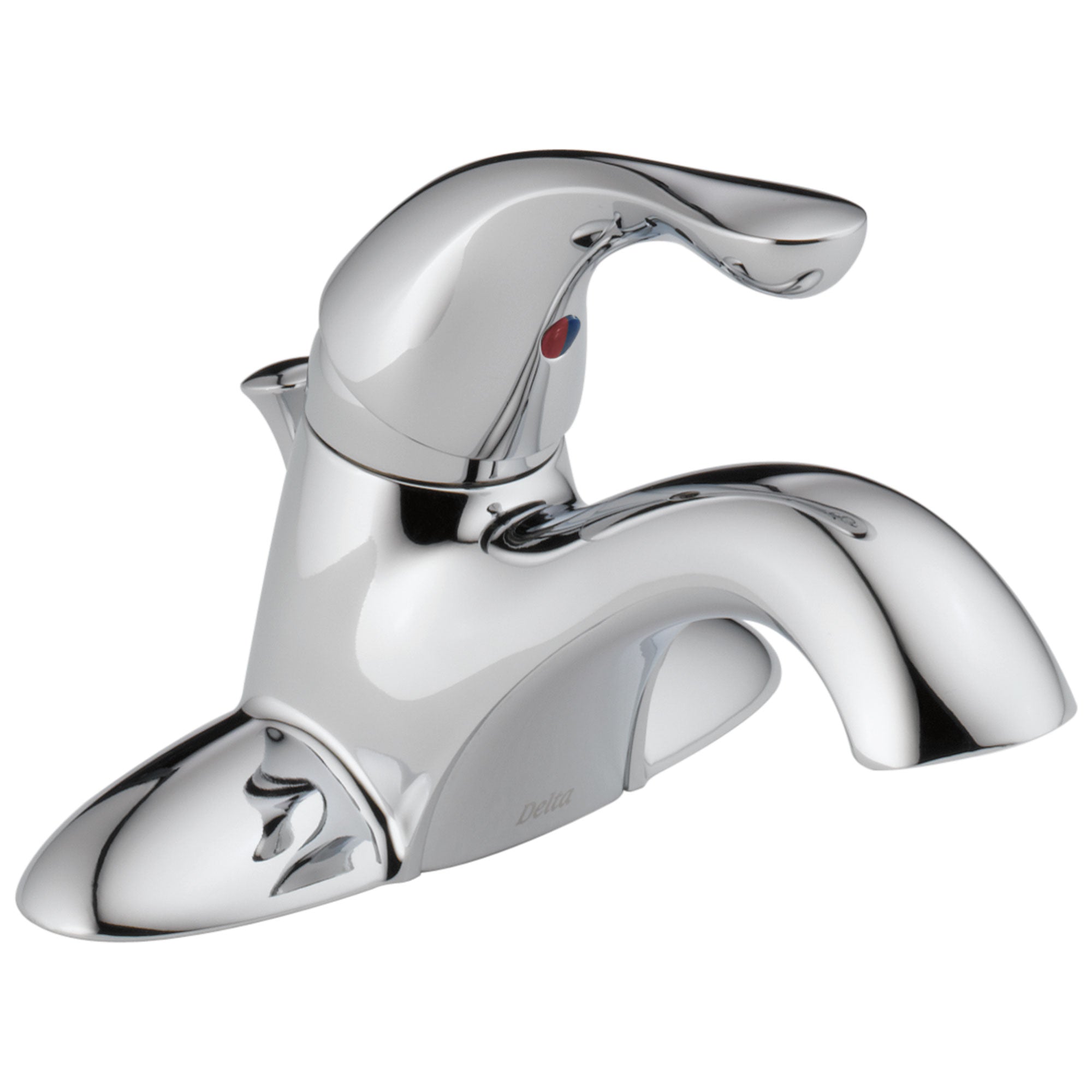 Delta Core Collection Chrome Finish Single Handle Centerset Bathroom Lavatory Sink Faucet with Metal Drain D520HGMDST