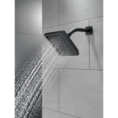 Delta Matte Black Finish Single-Setting Water Efficient Raincan Shower Head D52283BL