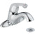 Delta Commercial Single Handle Low-Arc Chrome Centerset Bathroom Faucet 608696