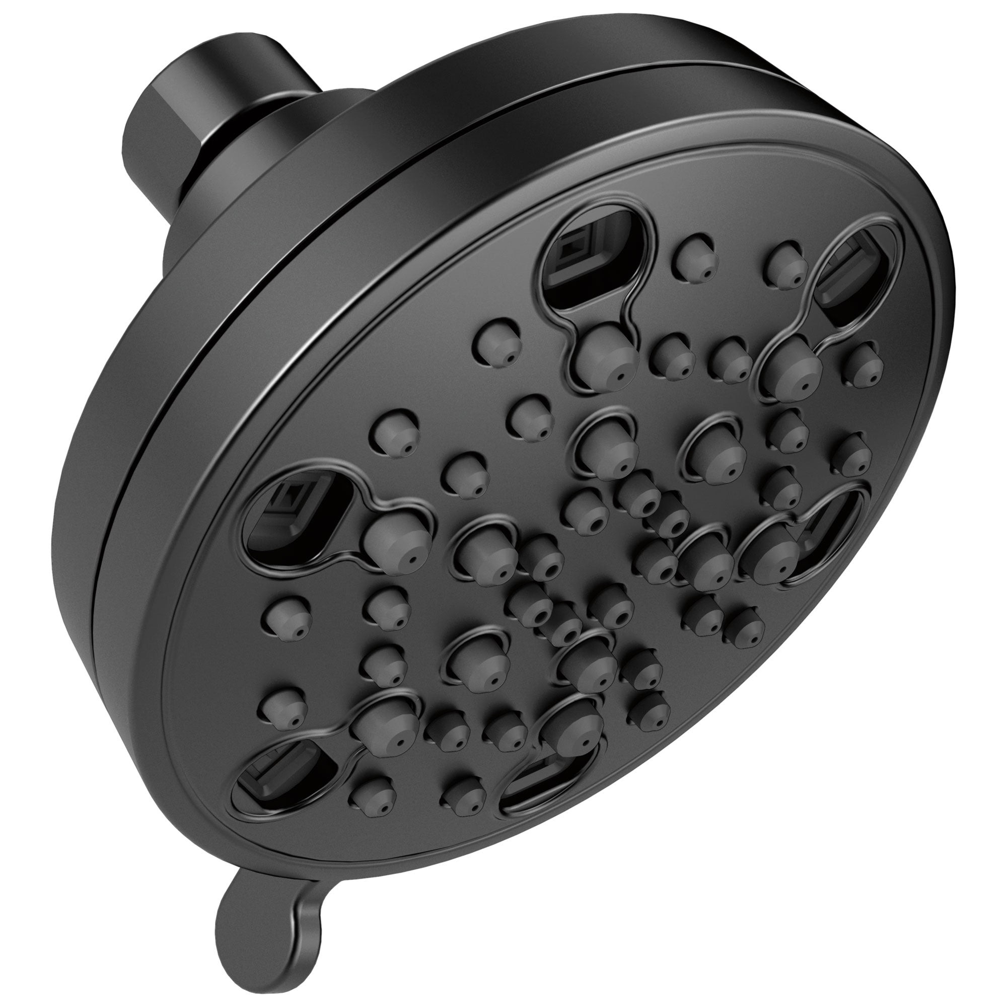 Delta Universal Showering Components Collection Matte Black Finish H2Okinetic 5-Setting Contemporary Shower Head D52638BL15PK