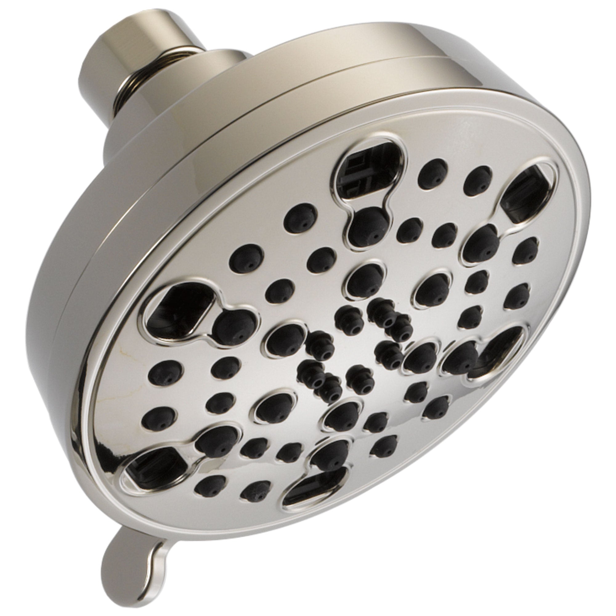 Delta Universal Showering Components Collection Polished Nickel Finish H2Okinetic 5-Setting Contemporary Shower Head D52638PN20PK