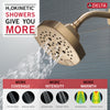 Delta Champagne Bronze Finish 5-Setting H2Okinetic Shower Head D52663CZ