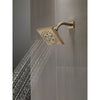 Delta Champagne Bronze Finish H2Okinetic 5-Setting Angular Modern Raincan Shower Head D52664CZ