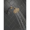 Delta Champagne Bronze Finish H2Okinetic 5-Setting Transitional Raincan Shower Head D52666CZ
