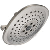 Delta Universal Showering Components Collection Stainless Steel Finish H2Okinetic 3-Setting Raincan Shower Head D52686SS