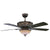Concord Fans 52" Aracruz Oil Rubbed Bronze Ceiling Fan, Up & Downlights + Remote