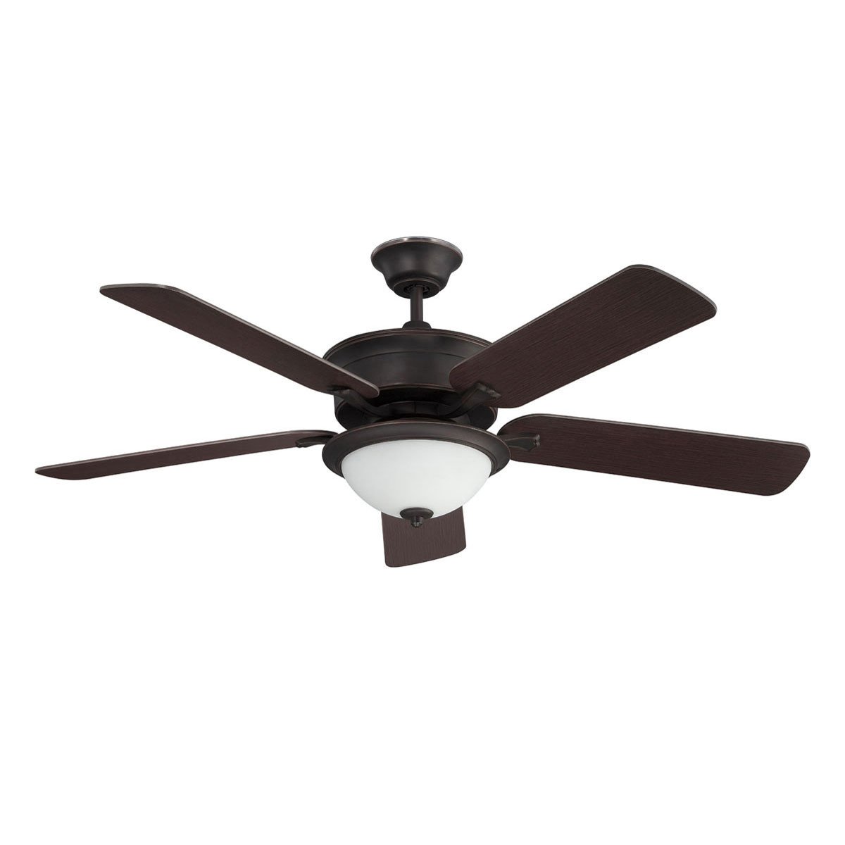 Concord Fans 52" Oil Rubbed Bronze Modern Ceiling Fan with Bowl Light Kit