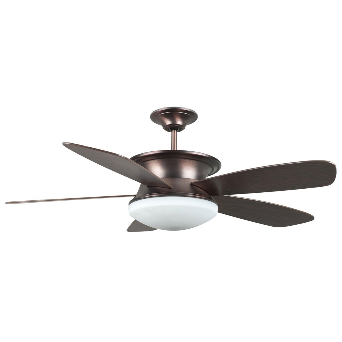 Concord Fans 52" Oil Brushed Brass Ceiling Fan w/ Up & Down Light + Wall Control