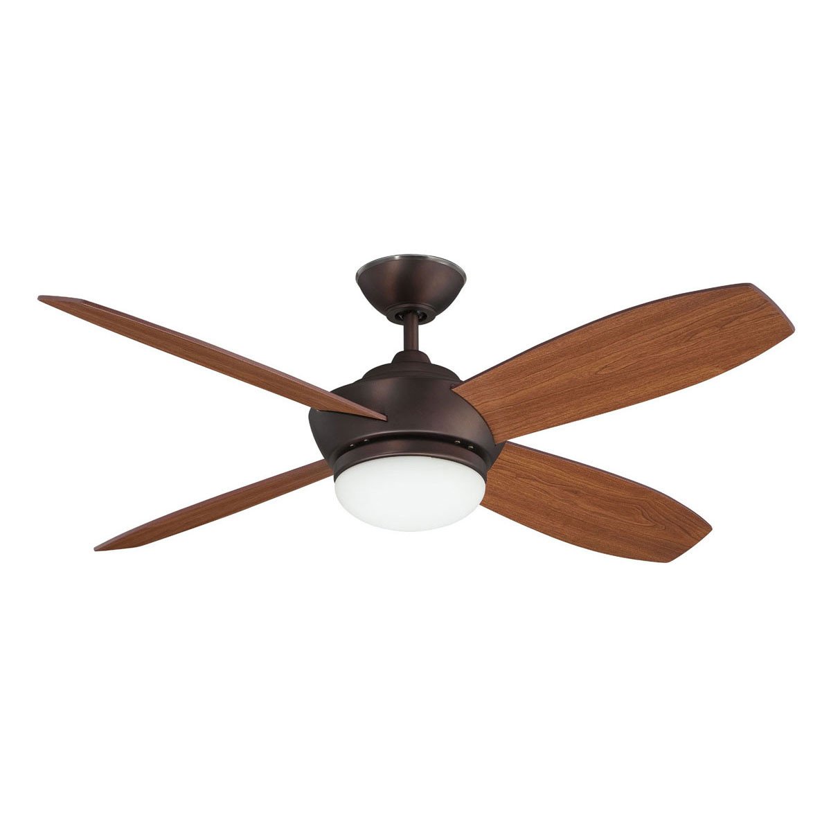 Concord Fans 52" Oil Brushed Bronze Ceiling Fan with Light and Remote Control