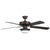 Concord Fans 52" Modern Energy Saver Oil Rubbed Bronze Ceiling Fan with Light