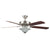 Concord Fans 52" Heritage Square Stainless Steel Ceiling Fan with Light Kit