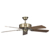 Concord Fans 52" Madison Energy Saver Antique Brass Modern Ceiling Fan