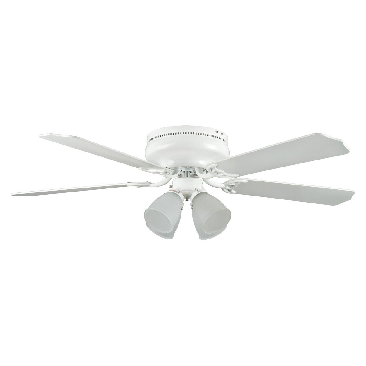 Concord Fans 52" Motego Bay White Hugger Ceiling Fan with 4 Light Kit